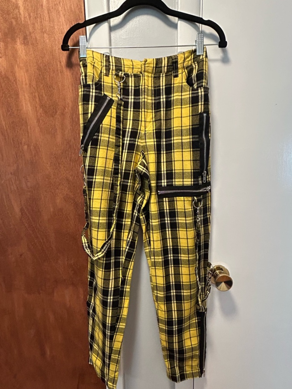 Plaid cargo pants